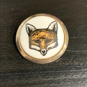 Vintage Fox Brooch Pin